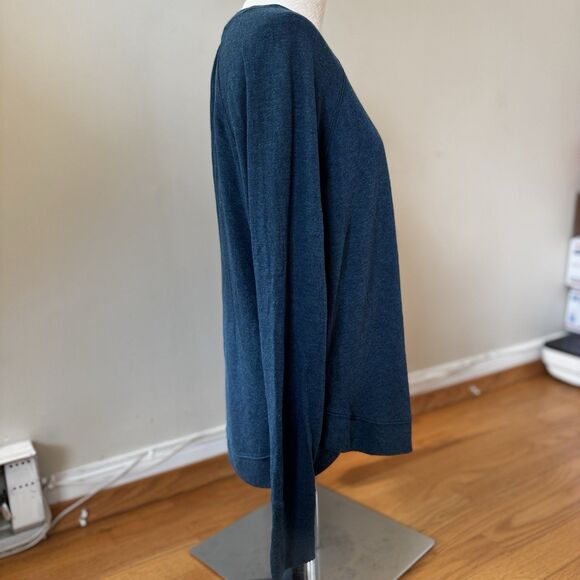 Athleta Mindset Sweatshirt Teal L Pullover Activewear Athleisure Yoga Tulip-Edge - Picture 5 of 16